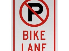 No Parking Bike Lane